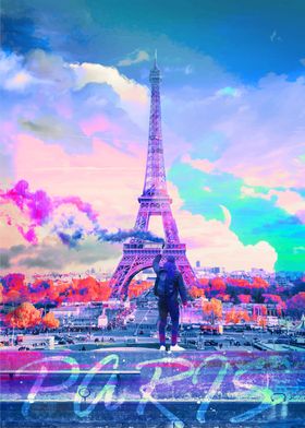 Paris Eiffel Tower art