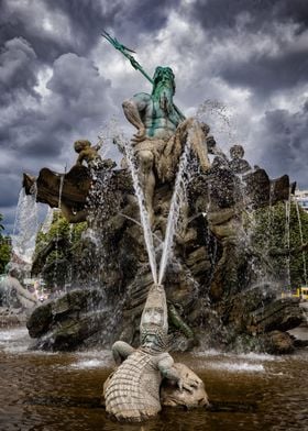 Neptune Fountain In Berlin