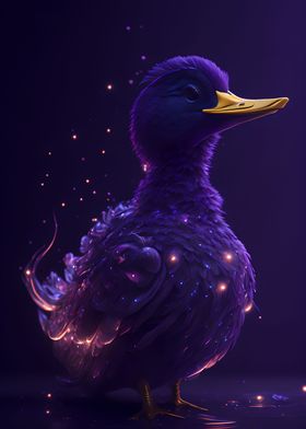 Abstract Neon Ducky