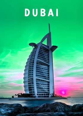  Dubai Burj Al Arab Poster