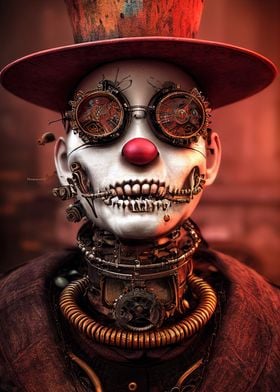 Steampunk Evil Clown 1