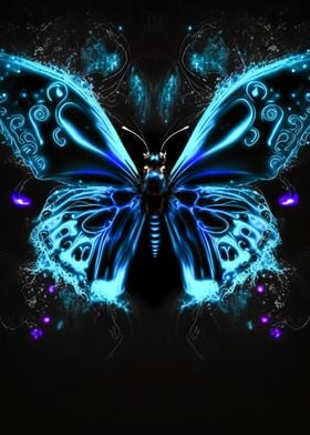 neon butterfly