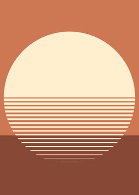 Serene Sun Geometric