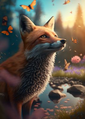 Fox Butterfly Magic