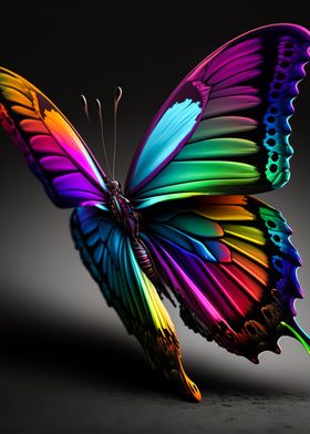 neon butterfly