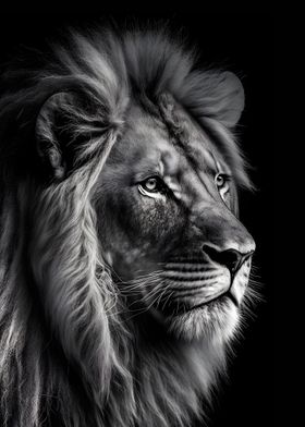 Monochrome Lion