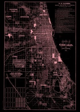 Chicago city streets map