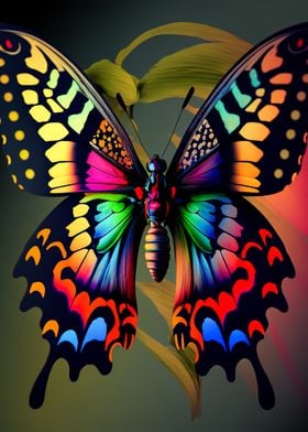 neon butterfly