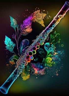 Colorful flute 