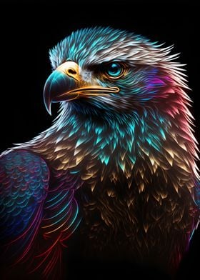 Neon Eagle Bird