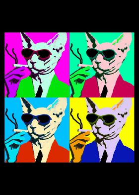 Sphynx Cat Pop Art