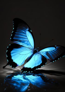 neon butterfly