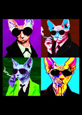 Sphynx Cat Pop Art