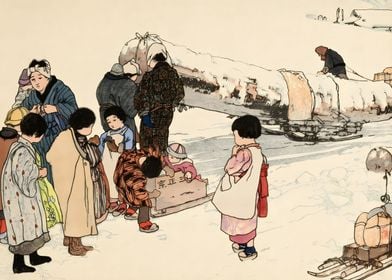 Ukiyo e Sleigh 1927