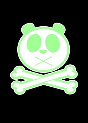 Panda Cross Bone Green