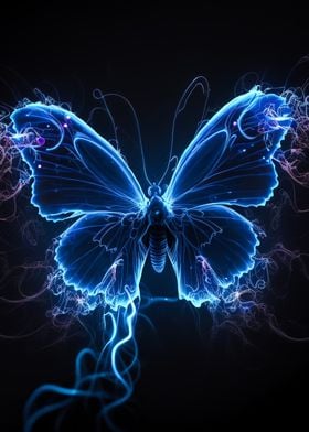 neon butterfly