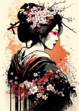 Geisha Painting