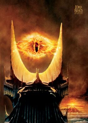 Middle Earth Banner Mordor Sauron Movie Poster Lord of the 