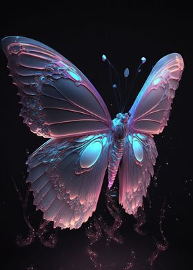 Pink Purple Butterfly