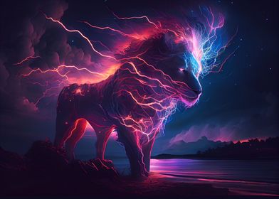 Neon Lion