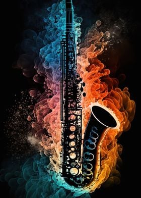 Saxophone Colorful