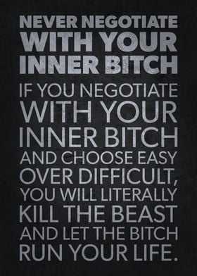 Never Negotiate