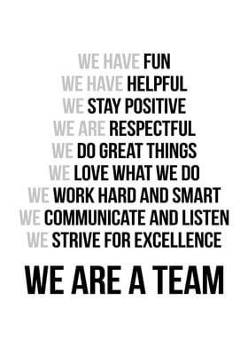 we are a team