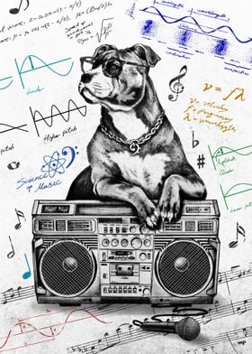 Music Science Dog W