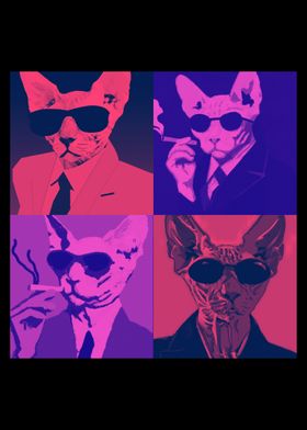 Sphynx Cat Pop Art