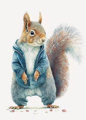 Squirrel Watercolor