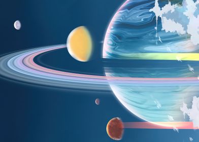 Planet Illustrations Art