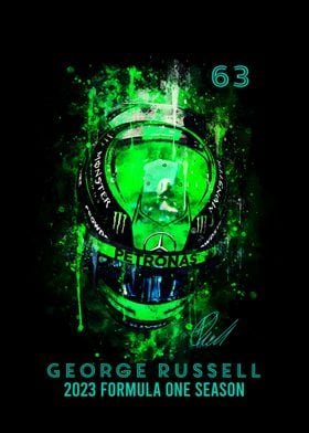 George Russell Helmet 2023