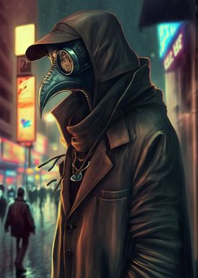 Cyberpunk Plague Doctor N2