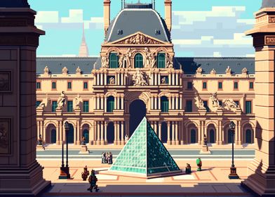 16bit The Louvre Museum