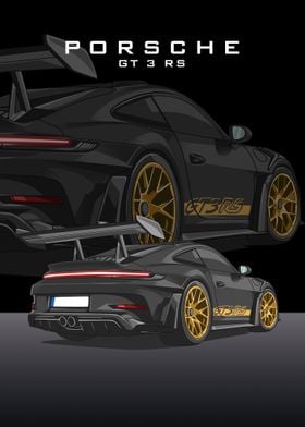 PORSCHE GT 3 RS BLACK