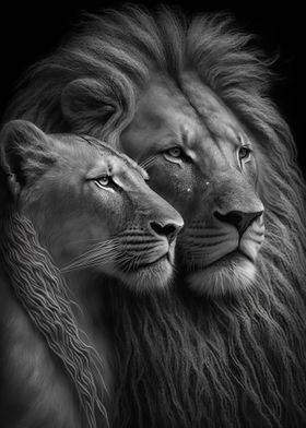 Lion And Lioness