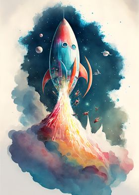 Spaceship To The Infinite Poster By Kosmos Studio Design Ko Arts Spaceship To The Infinite Poster By Kosmos Studio Design Ko Arts