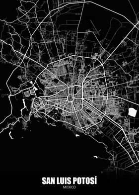 San Luis Potosi Mexico Map