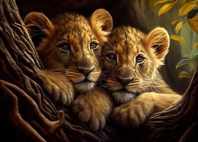 Lion cubs