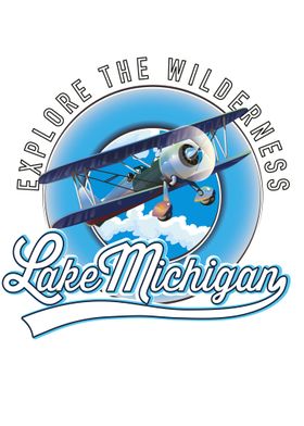 Lake Michigan travel logo