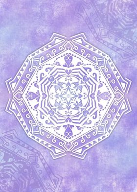 Mandala Purple Abstract