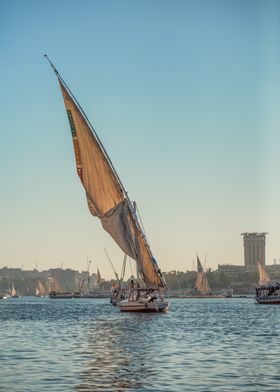 Sailing on the Nile River