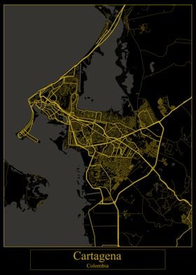 Cartagena Colombia Map