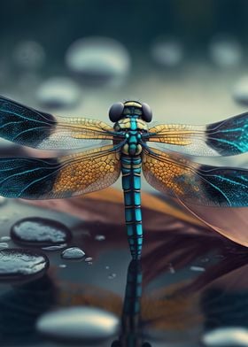 Dragonfly And Lotus