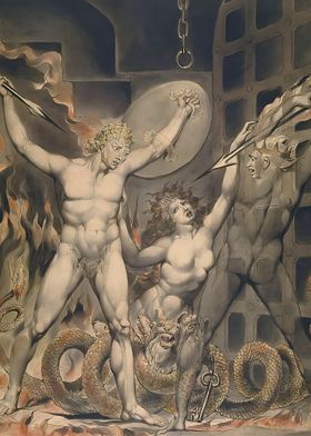 paradise lost 1808 Blake