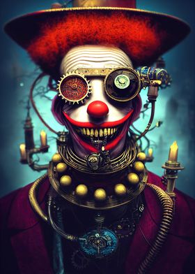 Steampunk Evil Clown 16