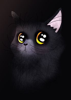 cat cute black