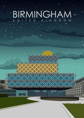 Birmingham Travel Poster