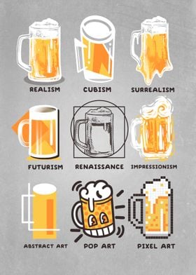 Beer history art