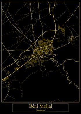 Beni Mellal Morocco Map